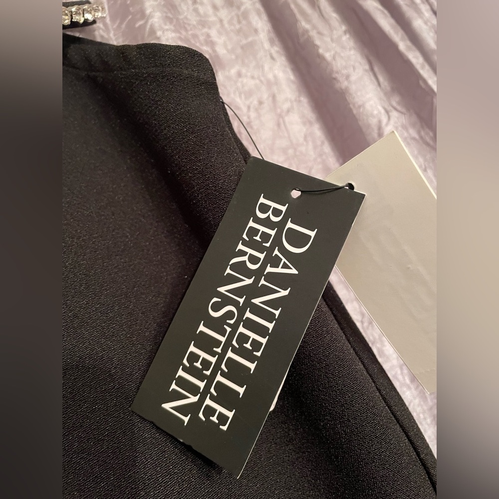 NWT Danielle Bernstein Y2K Black Sequin Cutout Pants - Picture 9 of 14